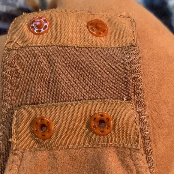 Design Lab Rust Colored Body Suit Shirt. - Picture 5 of 7